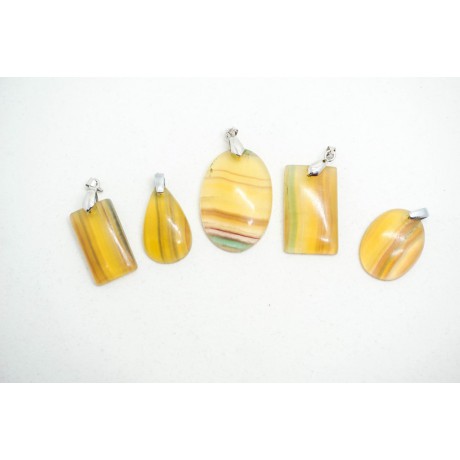 Pendentif Fluorite Jaune