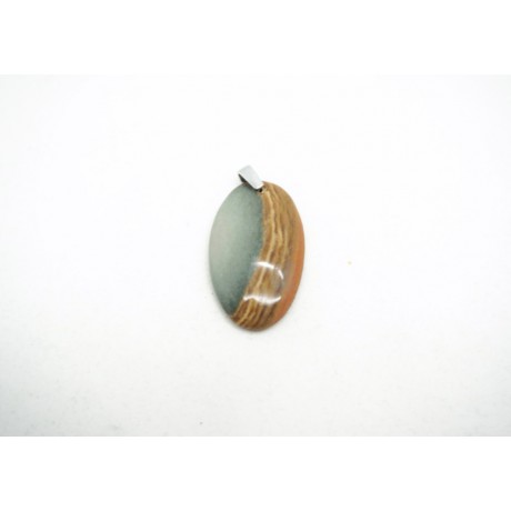 Pendentif Jaspe Polychrome