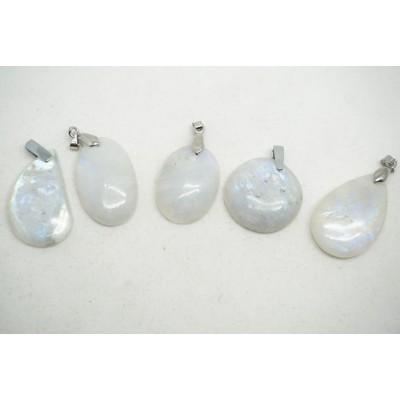 Pendentif Labradorite Blanche