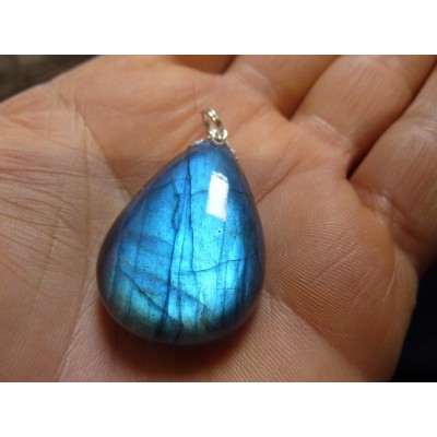 Pendentif Labradorite Bleu...