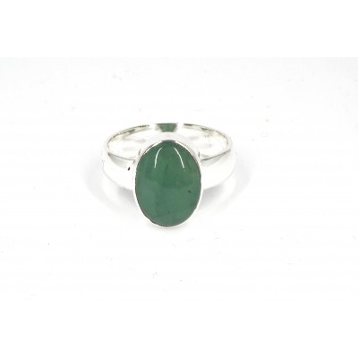 Bague Émeraude serti en argent 925