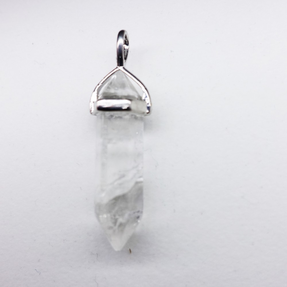 Pendentif pointe cristal de quartz