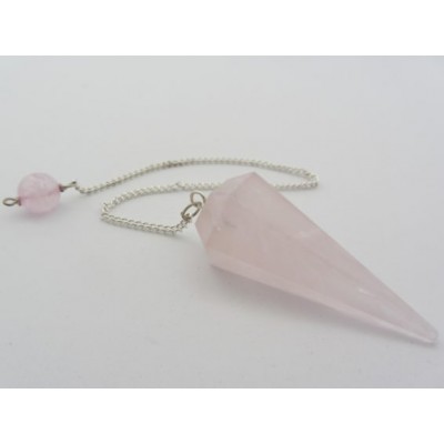 Pendule Facette Quartz rose