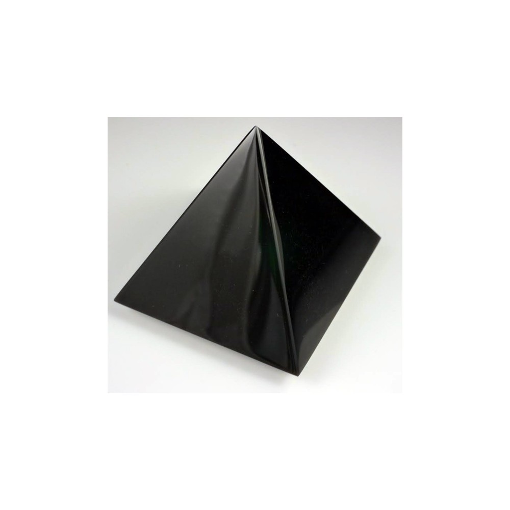 Pyramide 7 cm obsidienne Noire