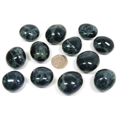 Pierre roulée Spider Obsidienne