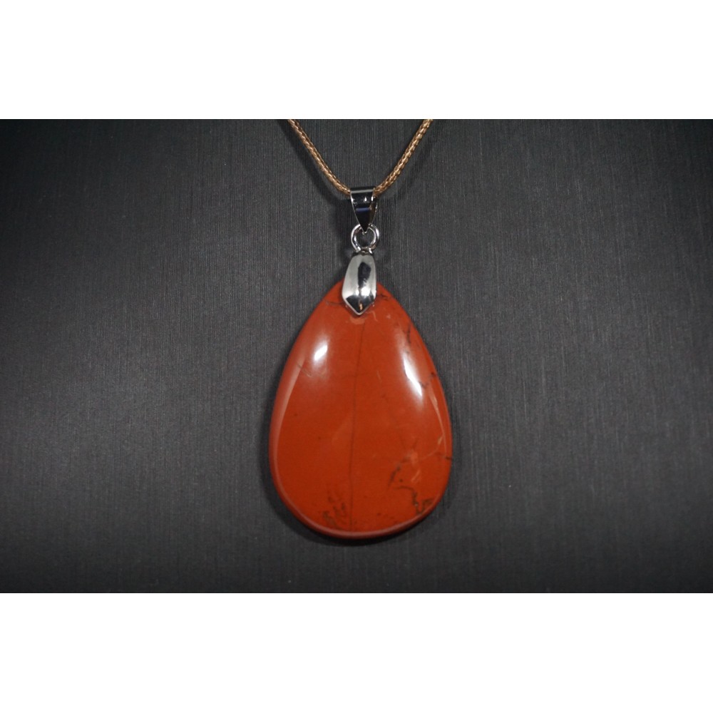 Pendentif Jaspe Rouge