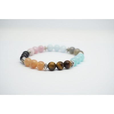 Bracelet 7 Chakra Top 8 mm