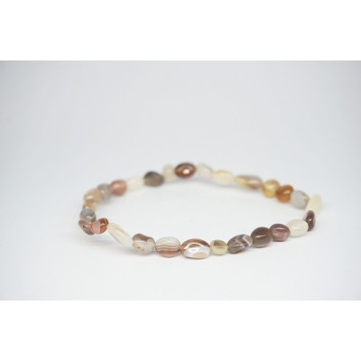 Bracelet Agate botsawana petit galet