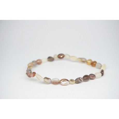 Bracelet Agate botsawana petit galet