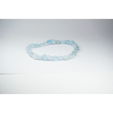Bracelet Aigue Marine petit galet