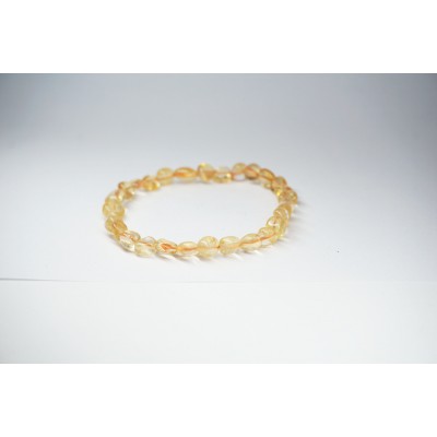 Bracelet citrine petit galet