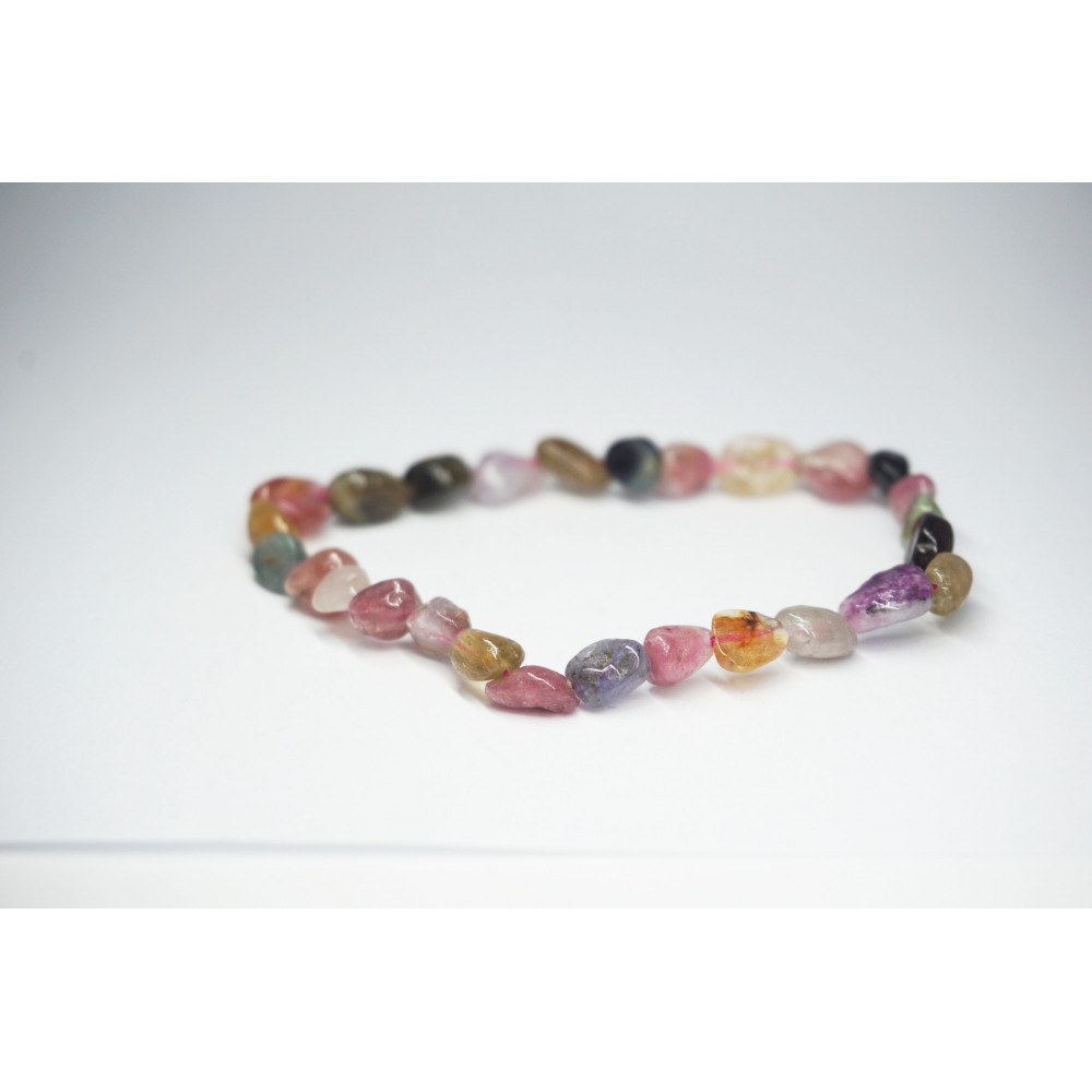 Bracelet Tourmaline melon d'eau petit galet
