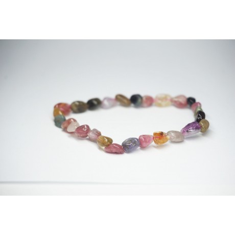 Bracelet Tourmaline melon d'eau petit galet