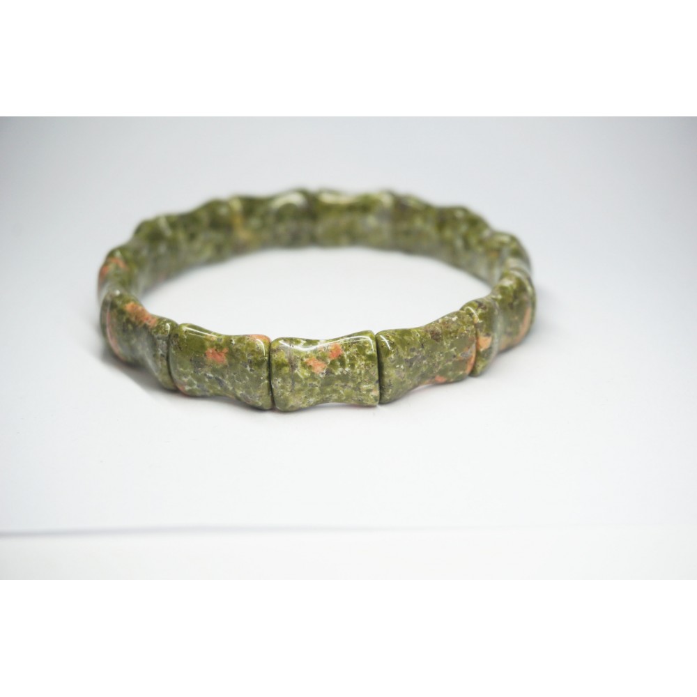 Bracelet Unakite Bambou