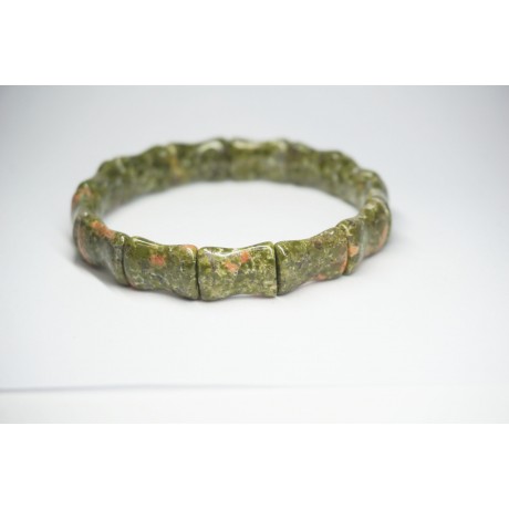 Bracelet Unakite Bambou