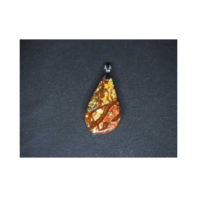 Pendentif Opale Boulder Brillant