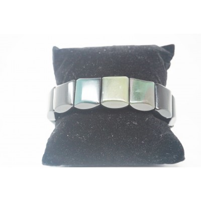 Bracelet Obsidienne oeil céleste plat