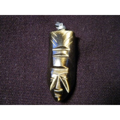 Pendentif Dieux aztèque dorée
