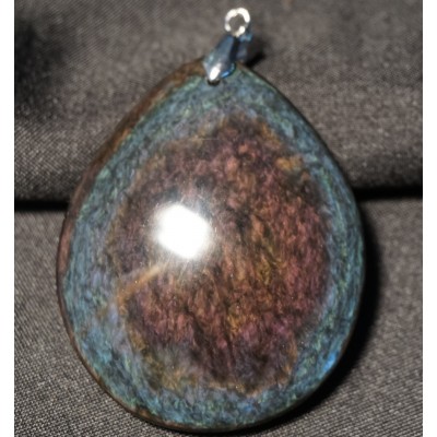 Pendentif XL obsidienne...