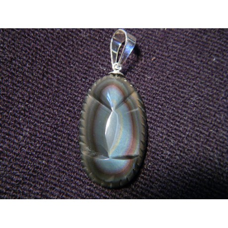 Pendentif vièrge obsidienne grossiste