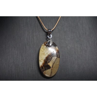 Pendentif Septaria jaune
