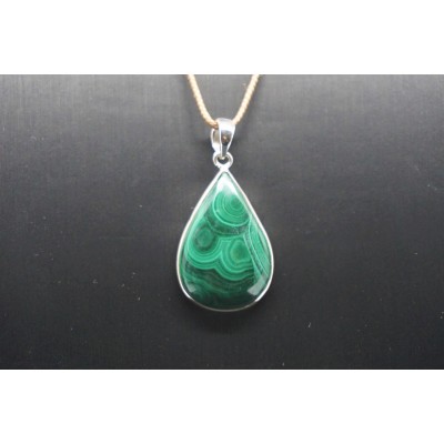 Pendentif Malachite serti...