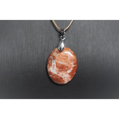 Pendentif Jaspe Rouge...
