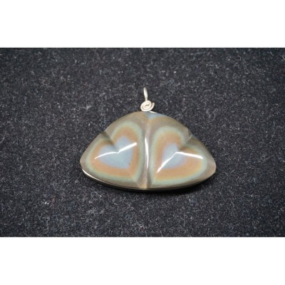 Pendentif double coeur oeil...