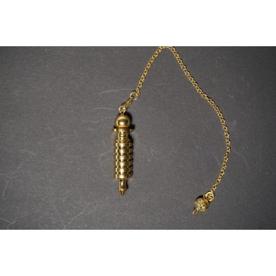 Pendule métal dorée Osiris