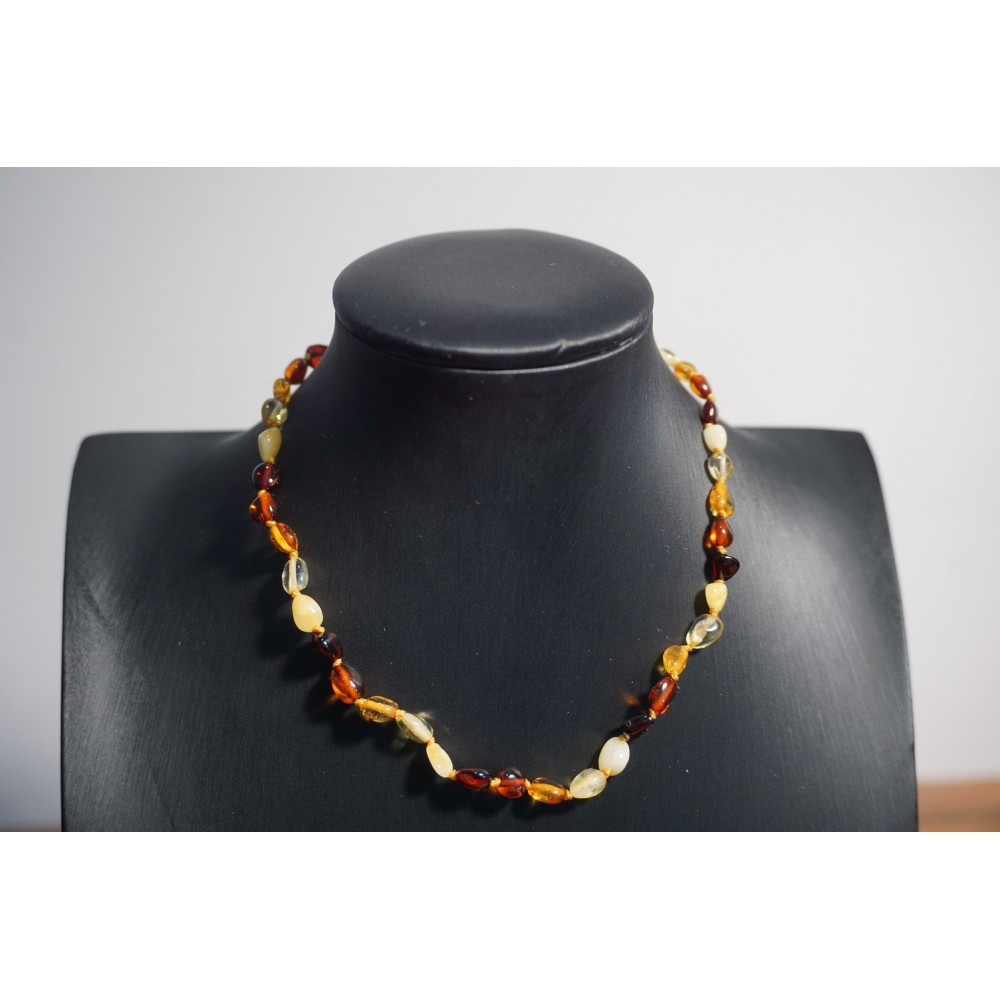 Collier Bébé Ambre Trois couleurs