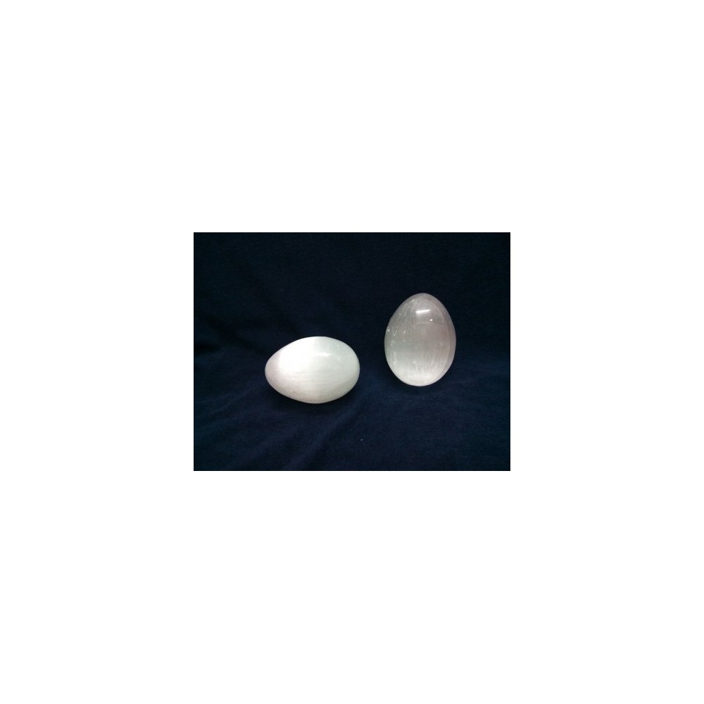 Œuf en Sélénite 4-5 cm (Lot de 5pce)