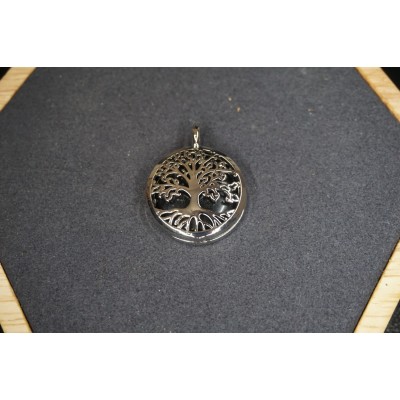 Pendentif Arbre de vie en Métal Pierres au choix