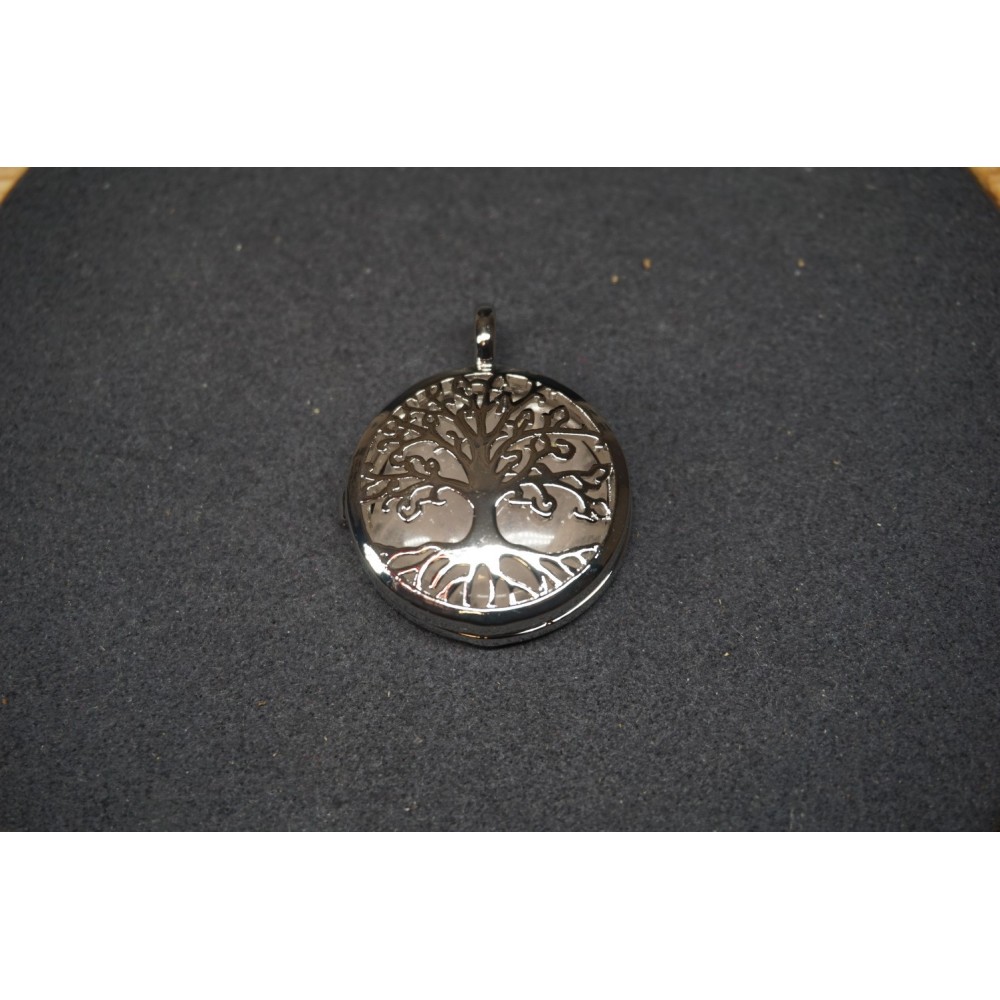 Pendentif Arbre de vie en Métal Pierres au choix