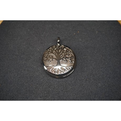 Pendentif Arbre de vie en Métal Pierres au choix