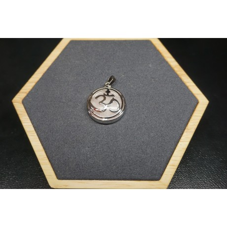 Pendentif Ohm en Métal Pierres au choix