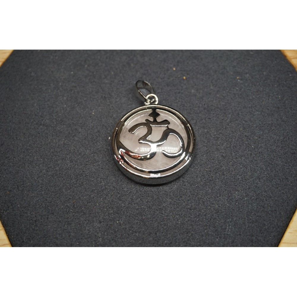 Pendentif Ohm en Métal Pierres au choix