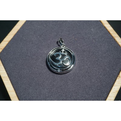 Pendentif Ohm en Métal Pierres au choix