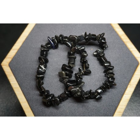 Bracelet Obsidienne Noire Lot de 10