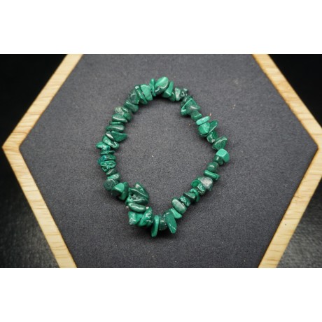 Bracelet Chips Malachite Lot de 10
