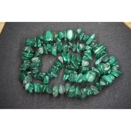 Bracelet Chips Malachite Lot de 10