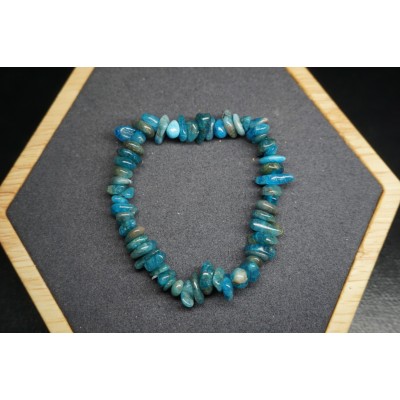 Bracelet Chips Apatite Bleu Lot de 10