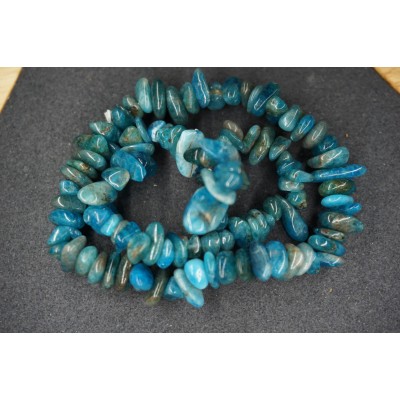 Bracelet Chips Apatite Bleu Lot de 10
