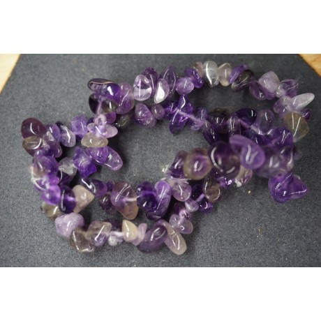 Bracelet Chips Améthyste Lot de 10