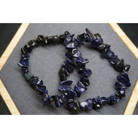 Bracelet Chips Pierre de Soleil Synthétique Lot de 10