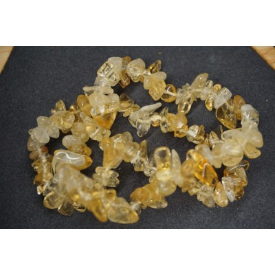 Bracelet Chips Citrine chauffée Lot de 10
