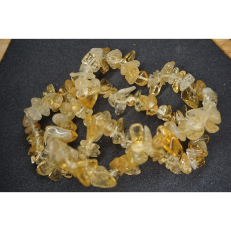 Bracelet Chips Citrine chauffée Lot de 10