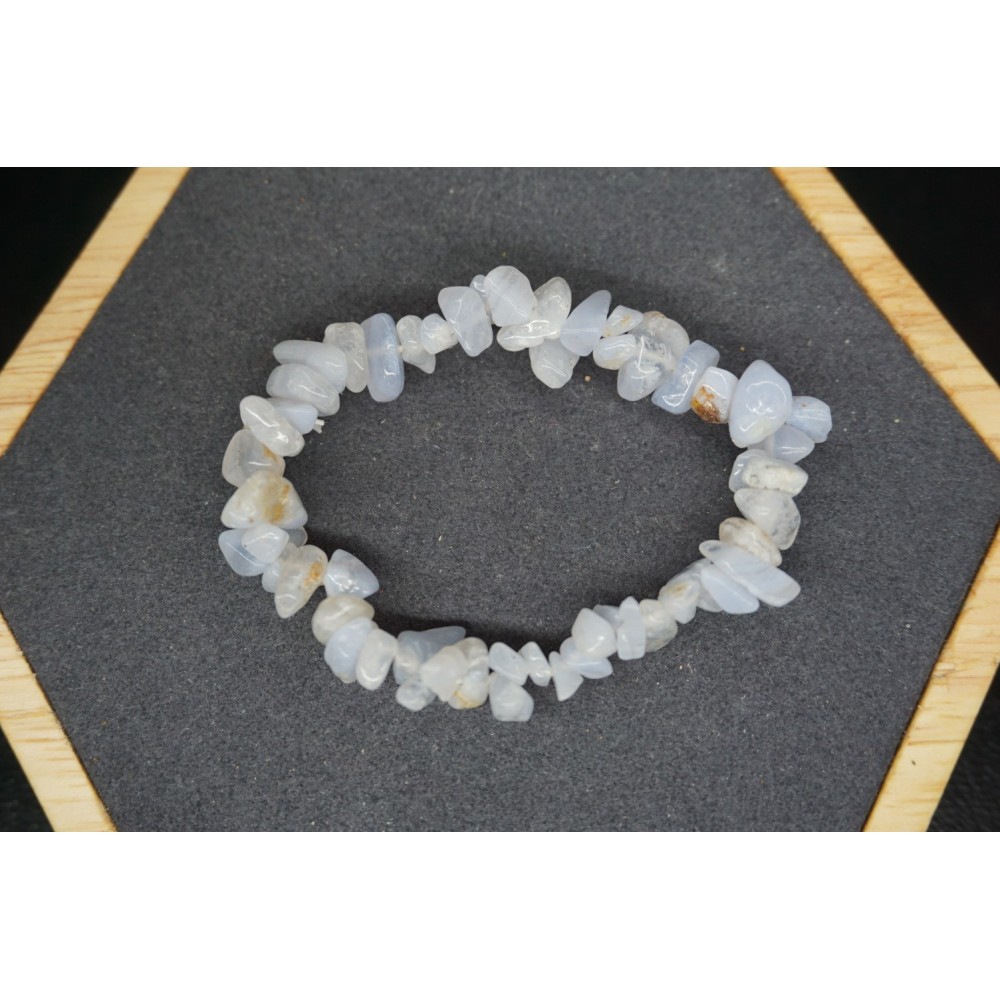 Bracelet Chips Calcedoine Lot de 10