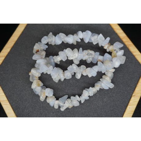 Bracelet Chips Calcedoine Lot de 10