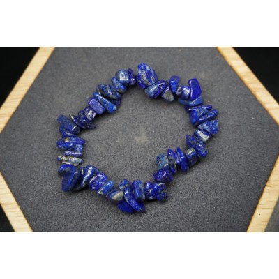 Bracelet Chips Lapis Lazuli Lot de 10