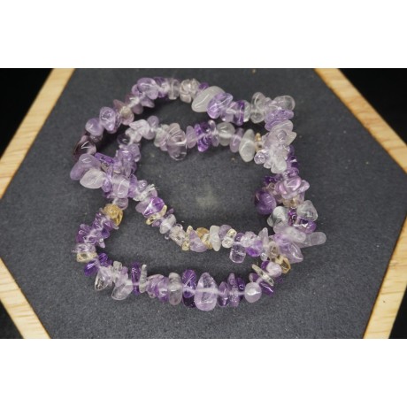 Bracelet Chips Ametrine Lot de 10